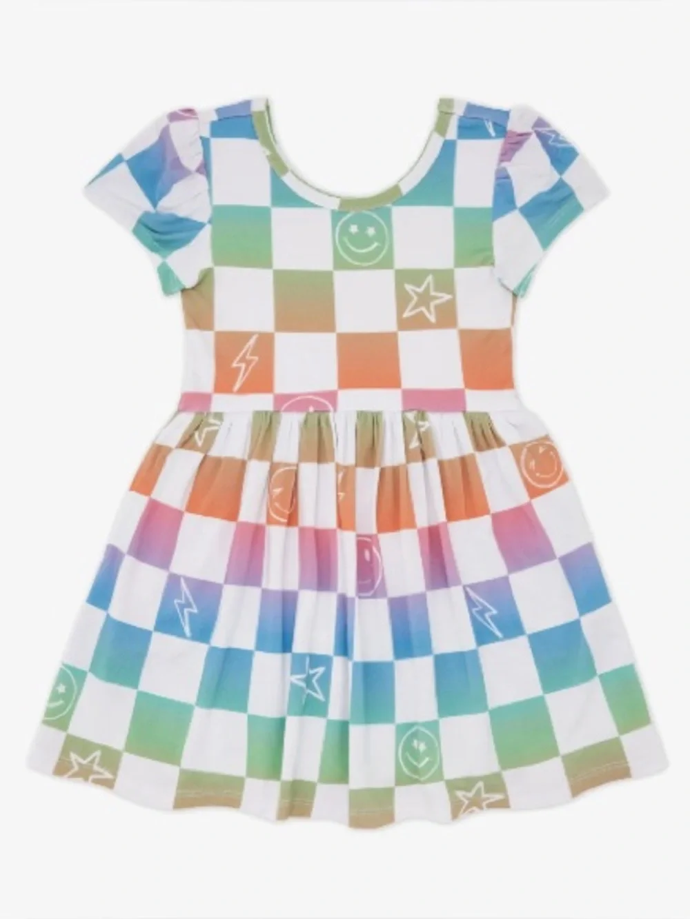 Little Sleepies Ombre Cheery Checks Skater Dress Multi 4T NWT IN PACKAGE